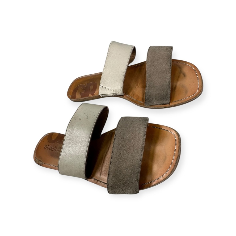 Gianni Bini‎ Two-Strap Slide Sandals Casual Comfort Neutral Size 9